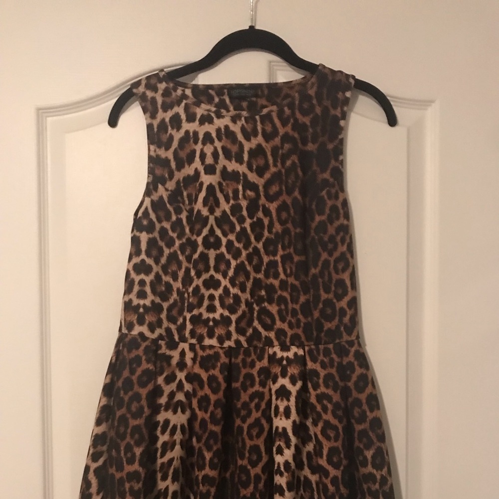 Topshop cheetah print dress